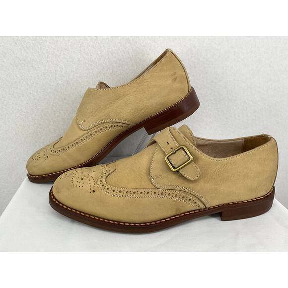 Luca Bossi Brogue Single Monk Strap Men\'s Business Office Shoes 44 (10-10.5) main image 6
